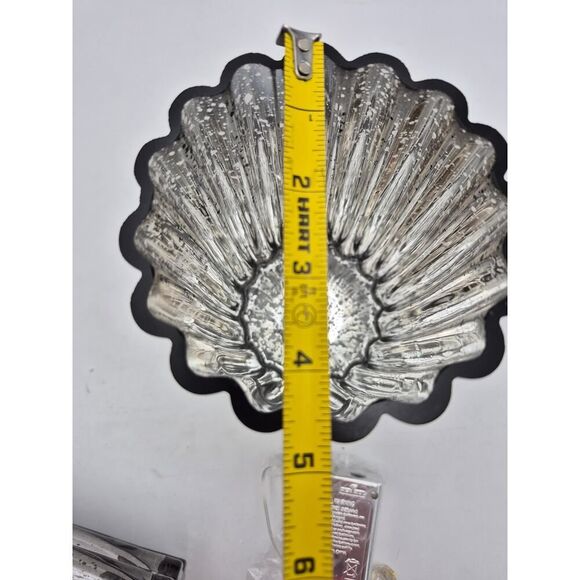 Illuminated Mercury Glass Hurricanes by Valerie 8' set of 2 Midnight - Picture 8 of 11